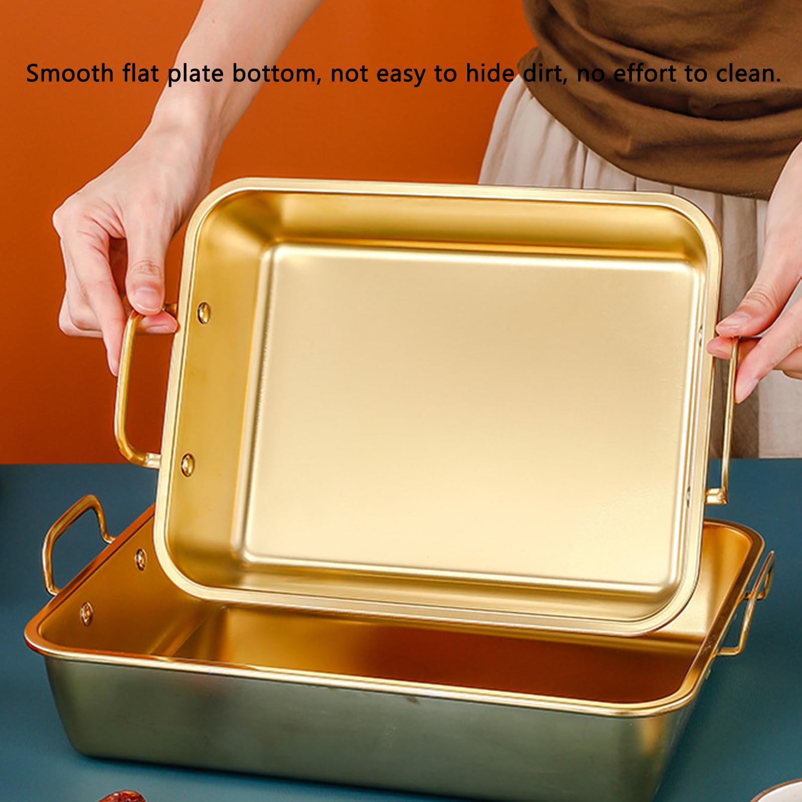 Deep Stainless Steel Roasting Pan