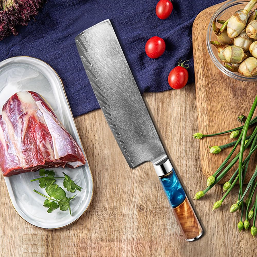 9-Piece 67-Layer Damascus Kitchen Knife Set