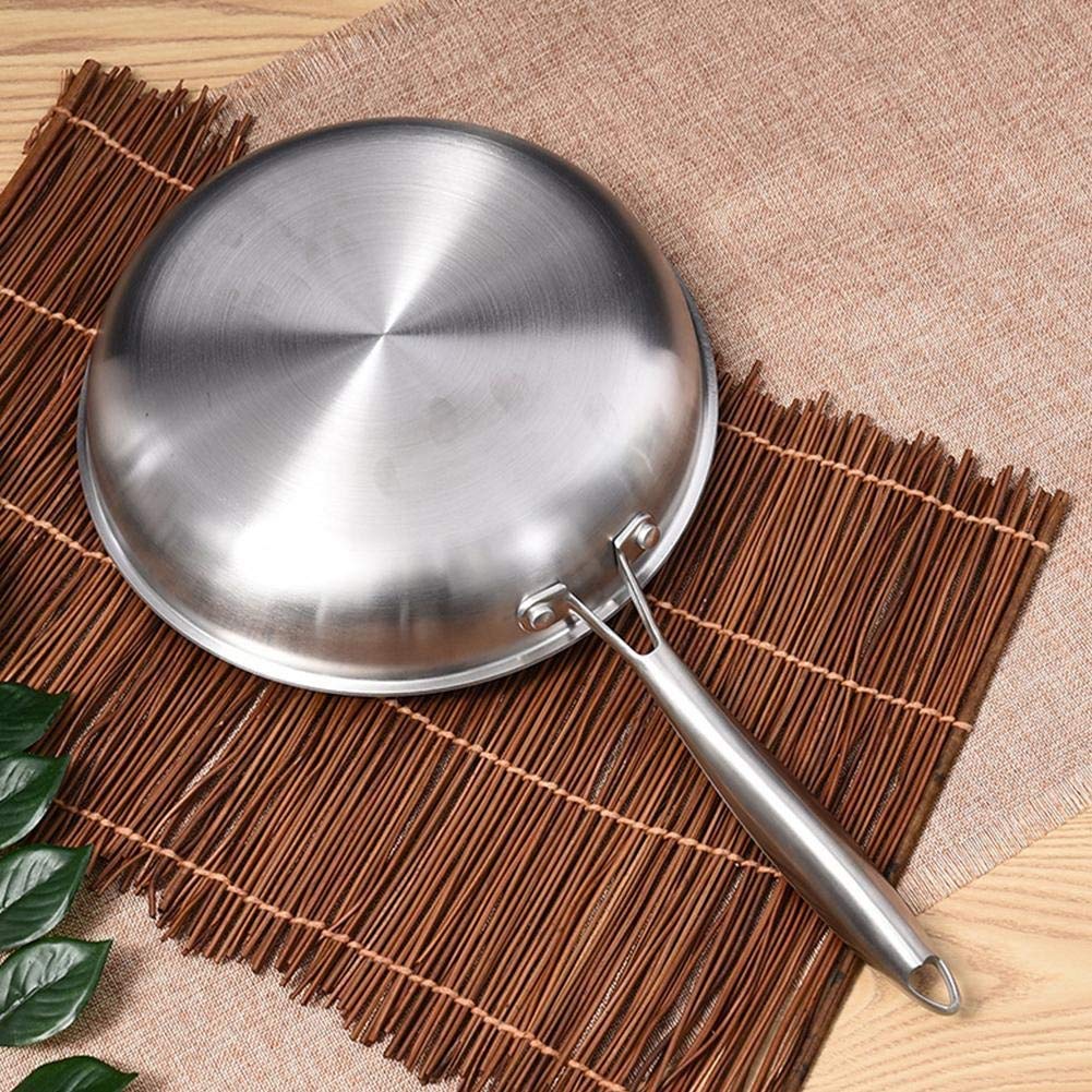 Three-Layer 304 Stainless Steel Frying Pan
