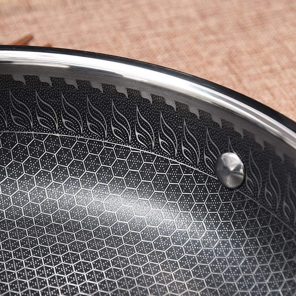 Three-Layer 304 Stainless Steel Frying Pan