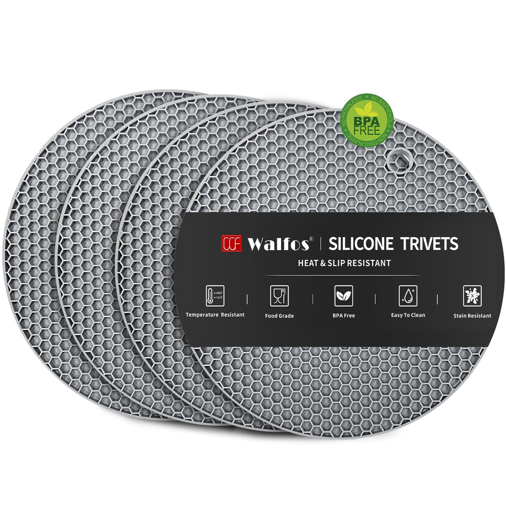 Heat-Resistant Silicone Trivet Collection