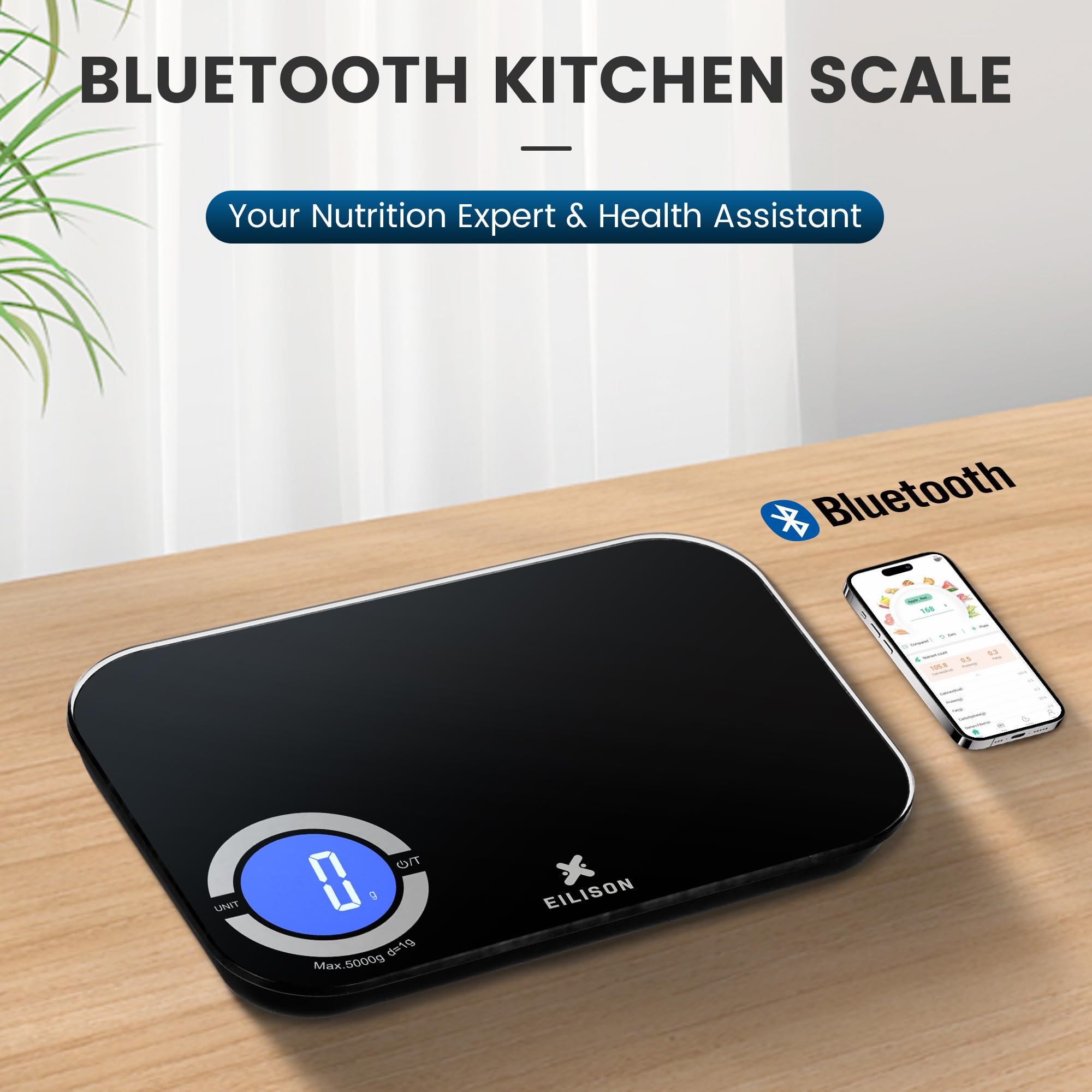Bluetooth Nutrition Food Scale with TFT Display