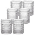Four-Piece 16oz Ribbed Old-Fashioned Glass Set