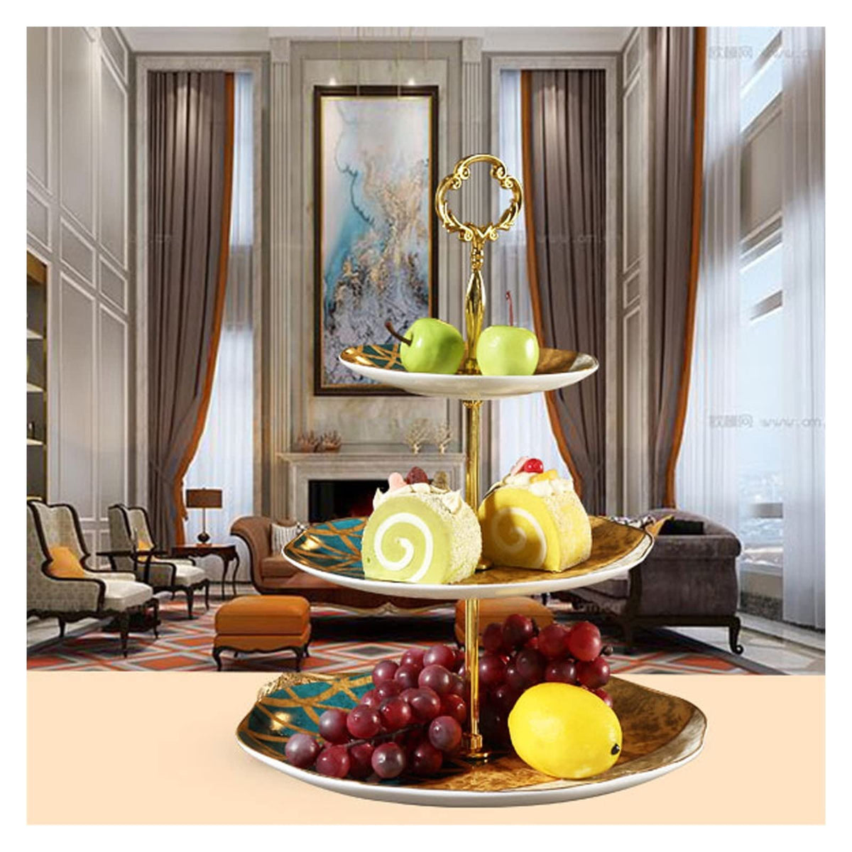 Three-Tier Afternoon Tea Serving Stand