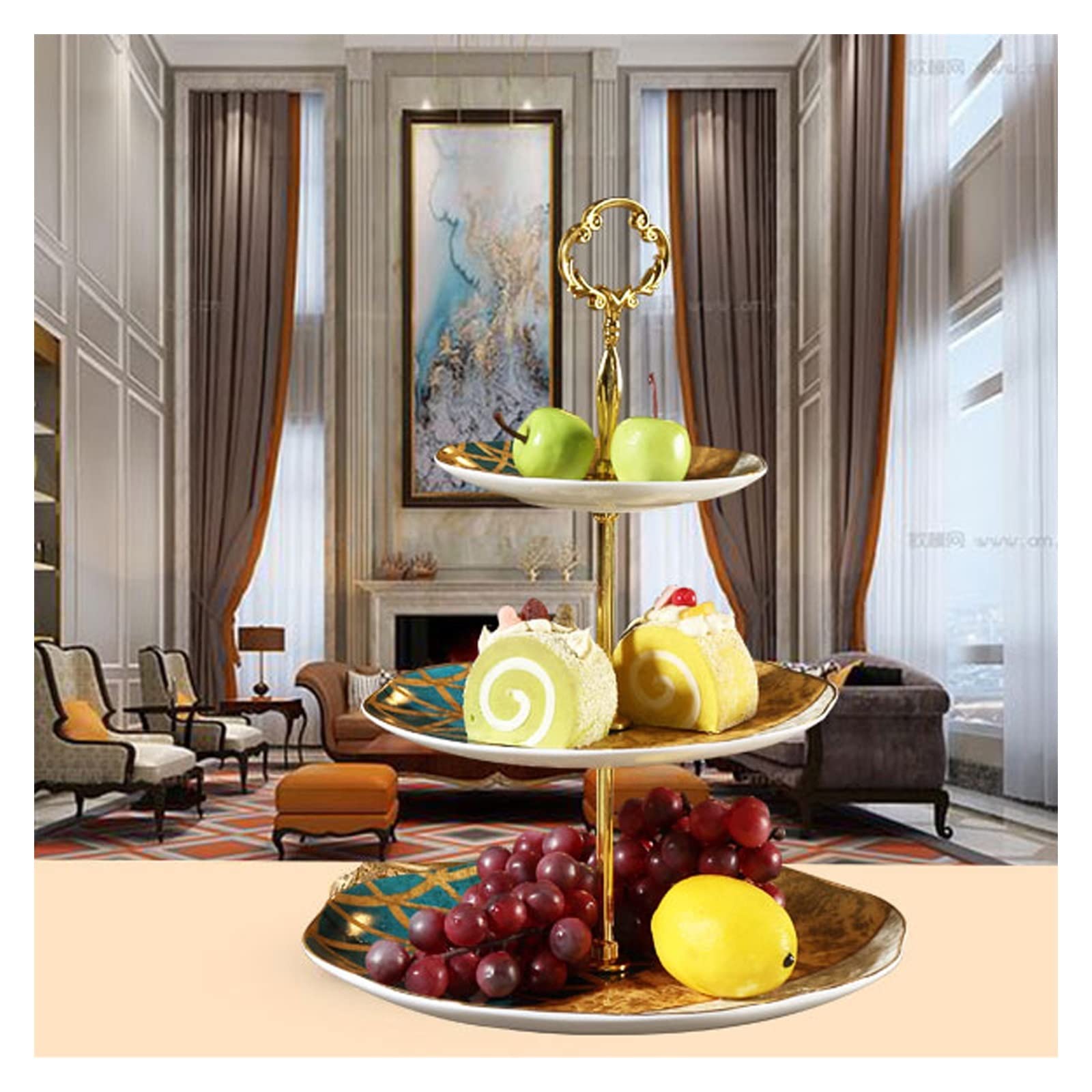Three-Tier Afternoon Tea Serving Stand