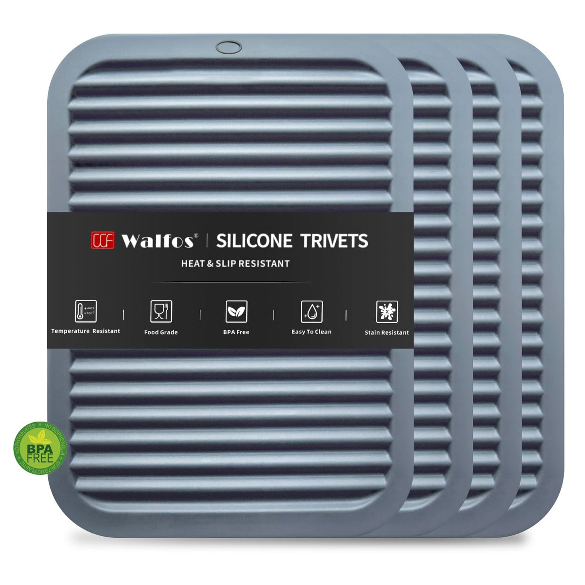 Heat-Resistant Silicone Trivet Collection