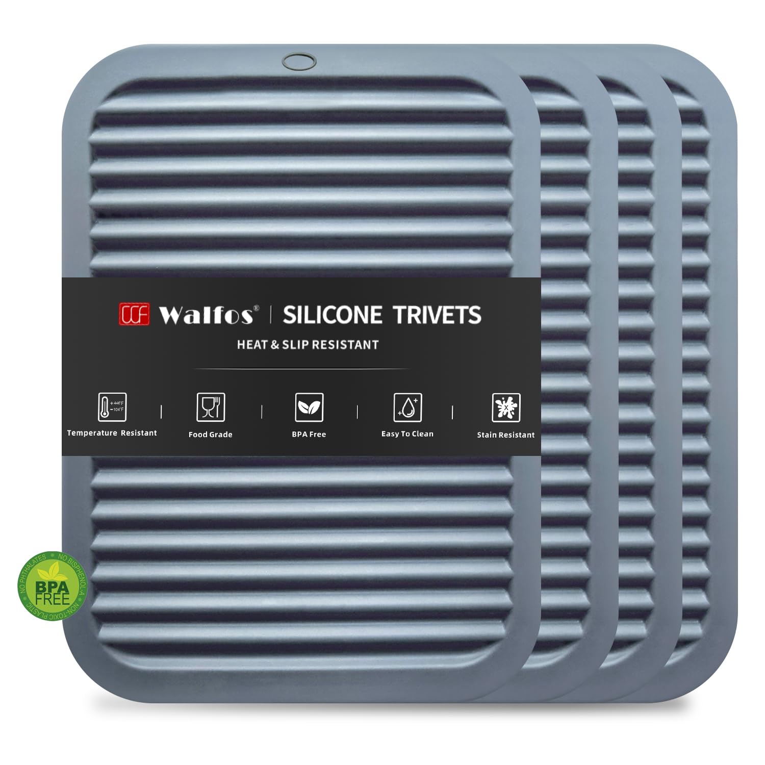 Heat-Resistant Silicone Trivet Collection