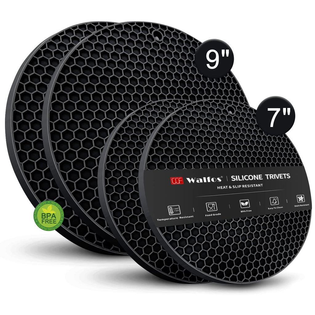 Heat-Resistant Silicone Trivet Collection
