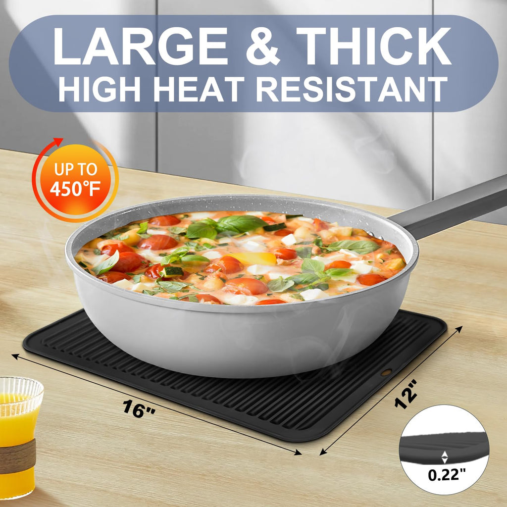 Heat-Resistant Silicone Trivet Collection