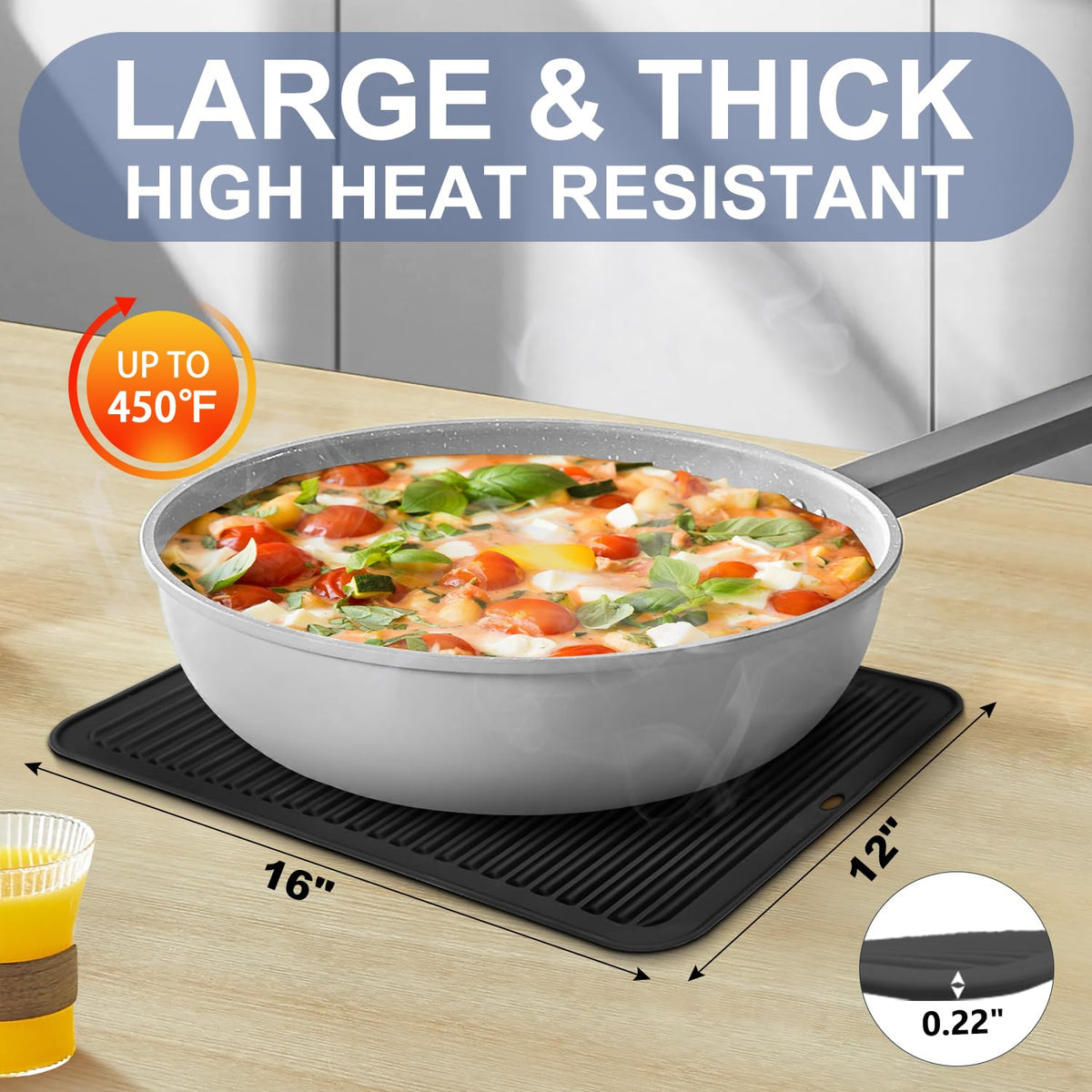 Heat-Resistant Silicone Trivet Collection