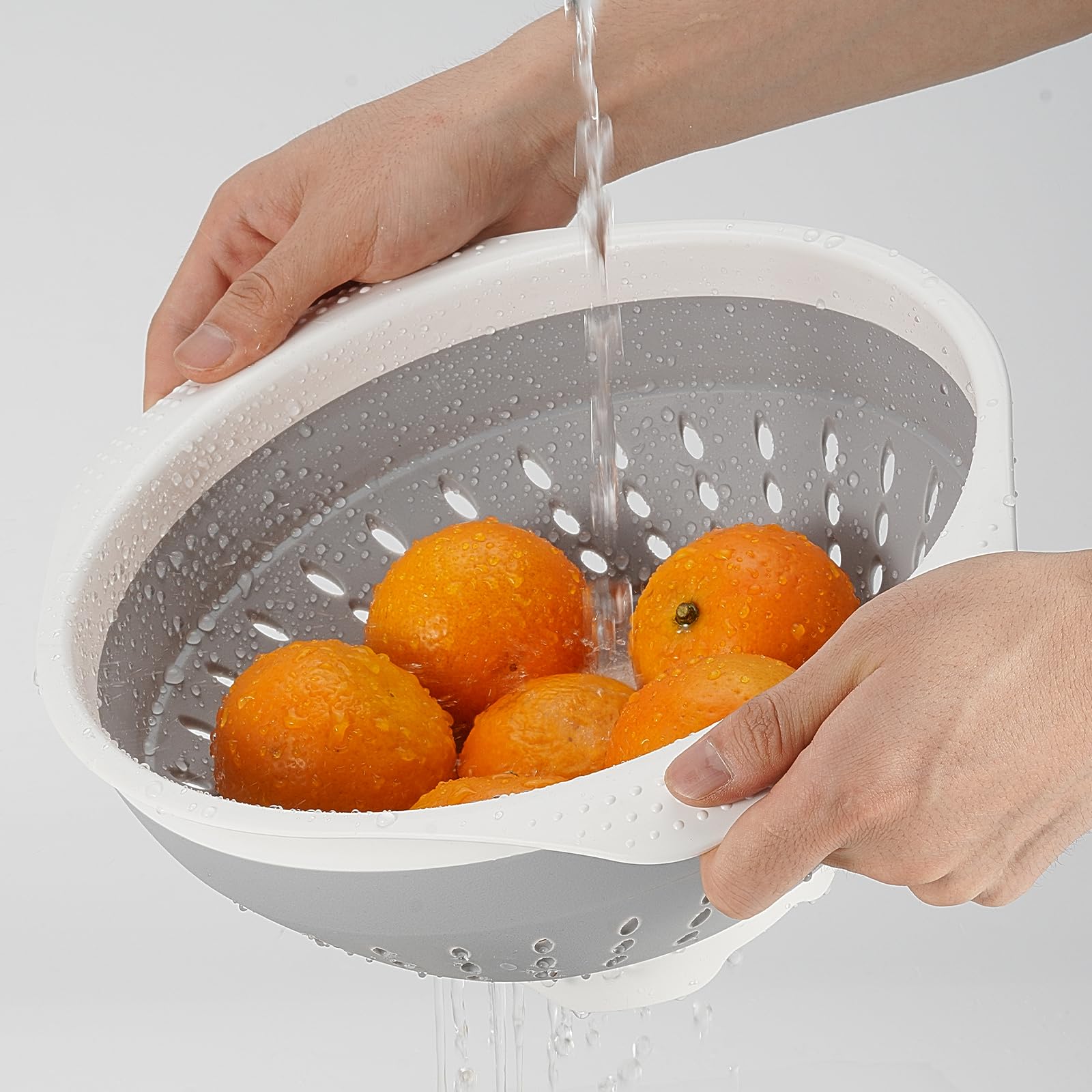 5-Quart Collapsible Silicone Colander