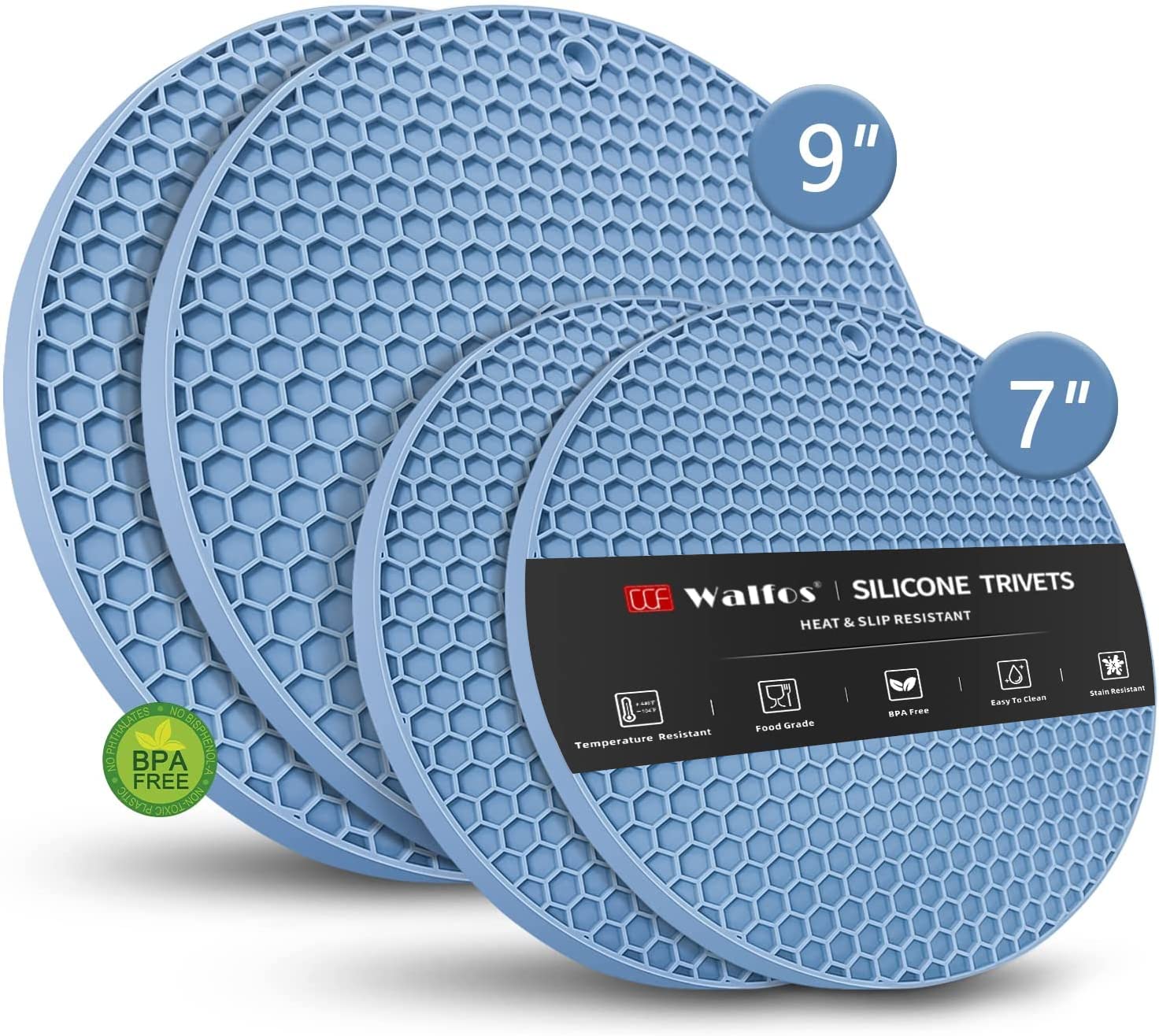 Heat-Resistant Silicone Trivet Collection