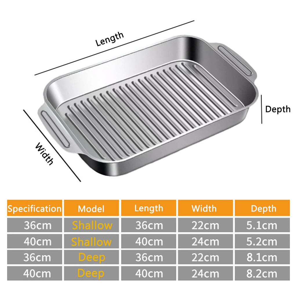 Rectangular Stainless Steel Roasting Pan