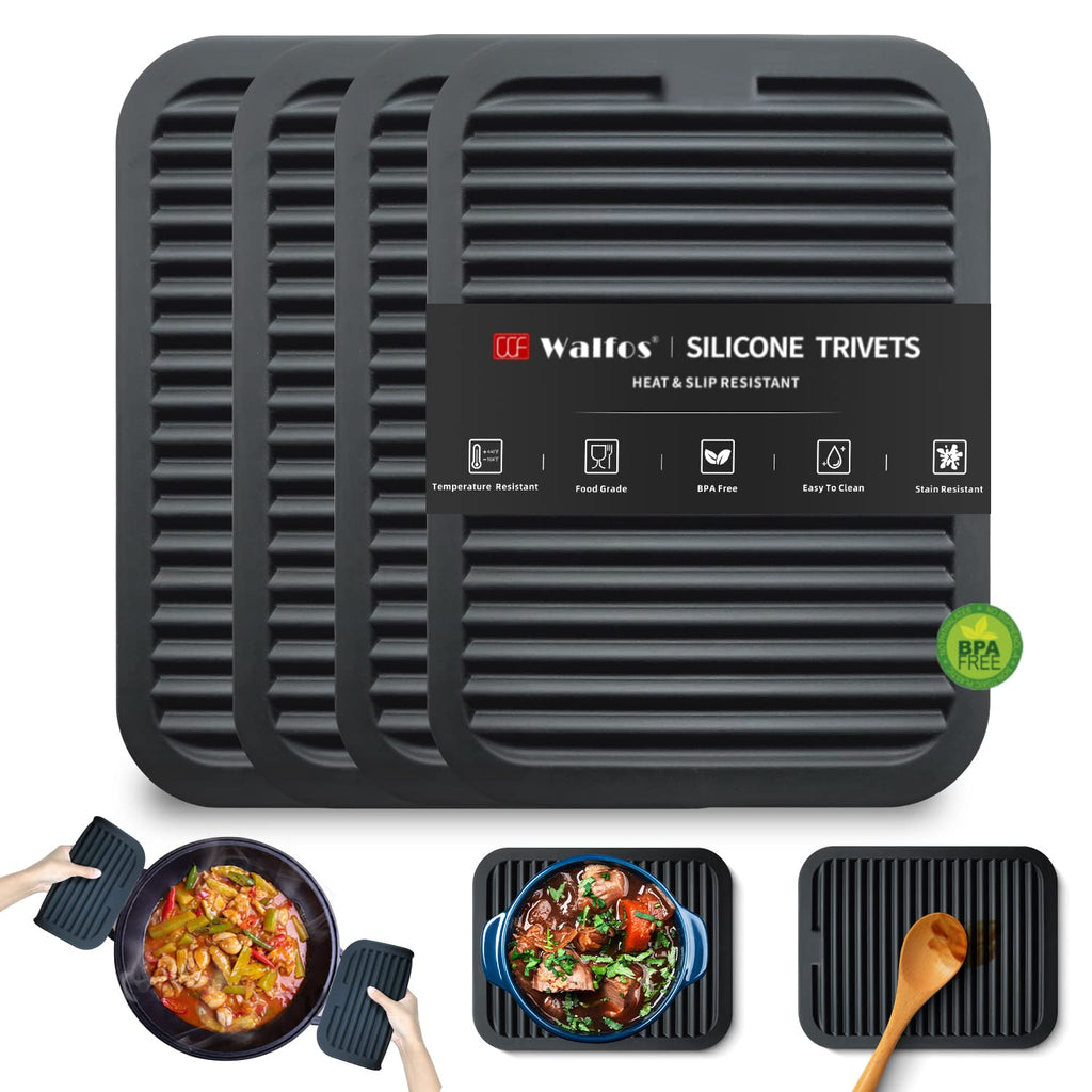 Heat-Resistant Silicone Trivet Collection
