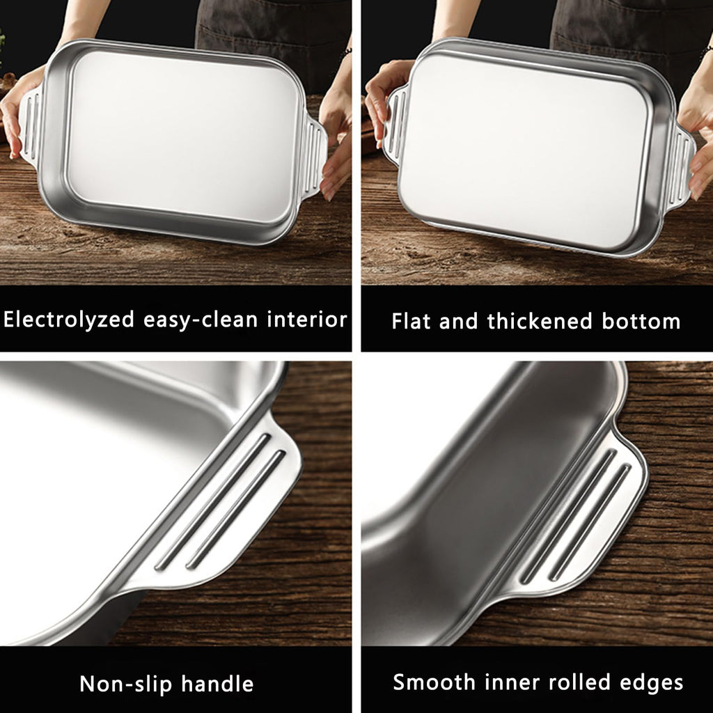 51cm Stainless Steel Roasting Pan with Handles