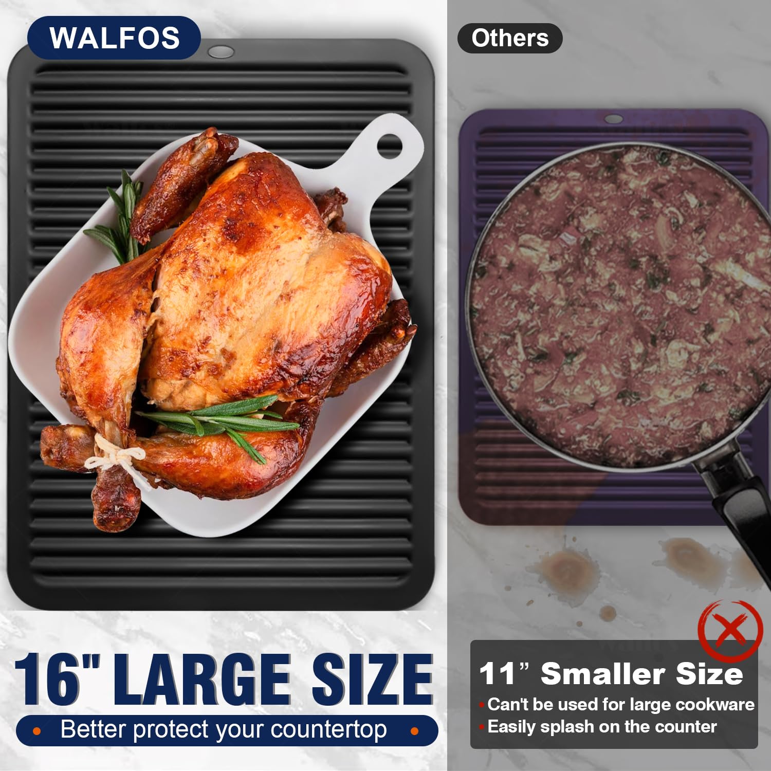 Heat-Resistant Silicone Trivet Collection