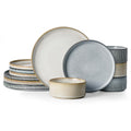 Ribbed Reactive-Glaze Stoneware Dinnerware Collection