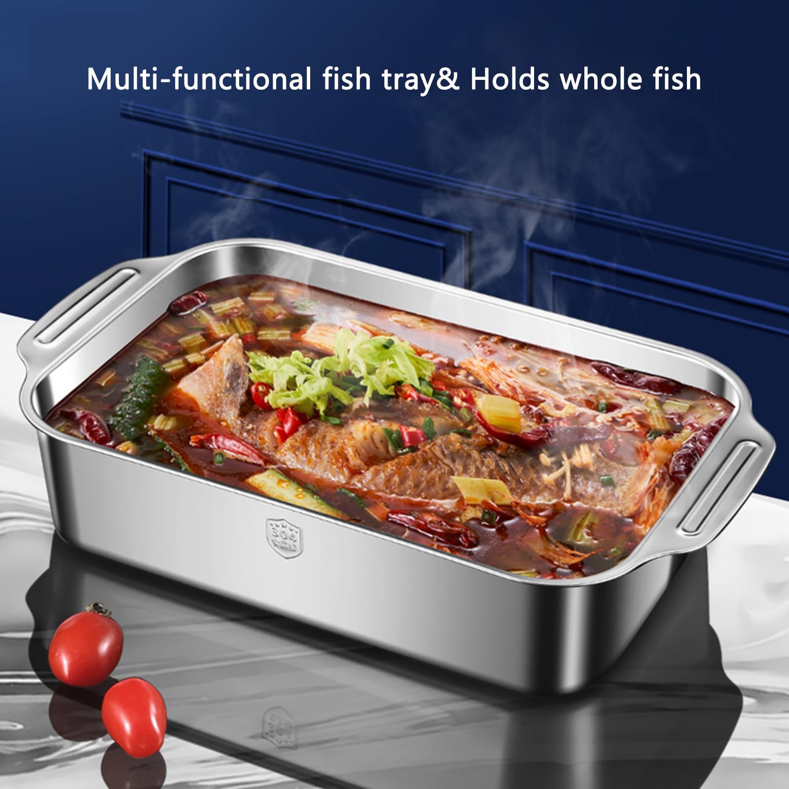 Rectangular Stainless Steel Roasting Pan