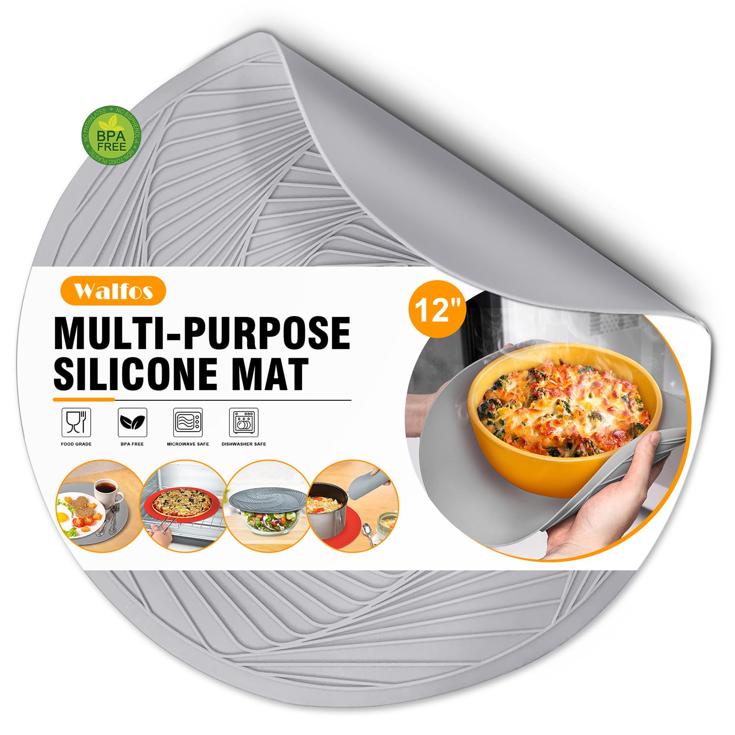 Heat-Resistant Silicone Trivet Collection