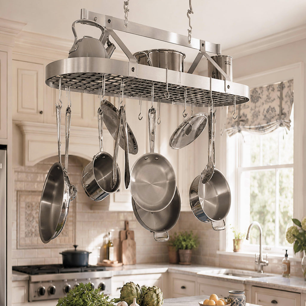 48-Inch Oval Ceiling Pot Rack