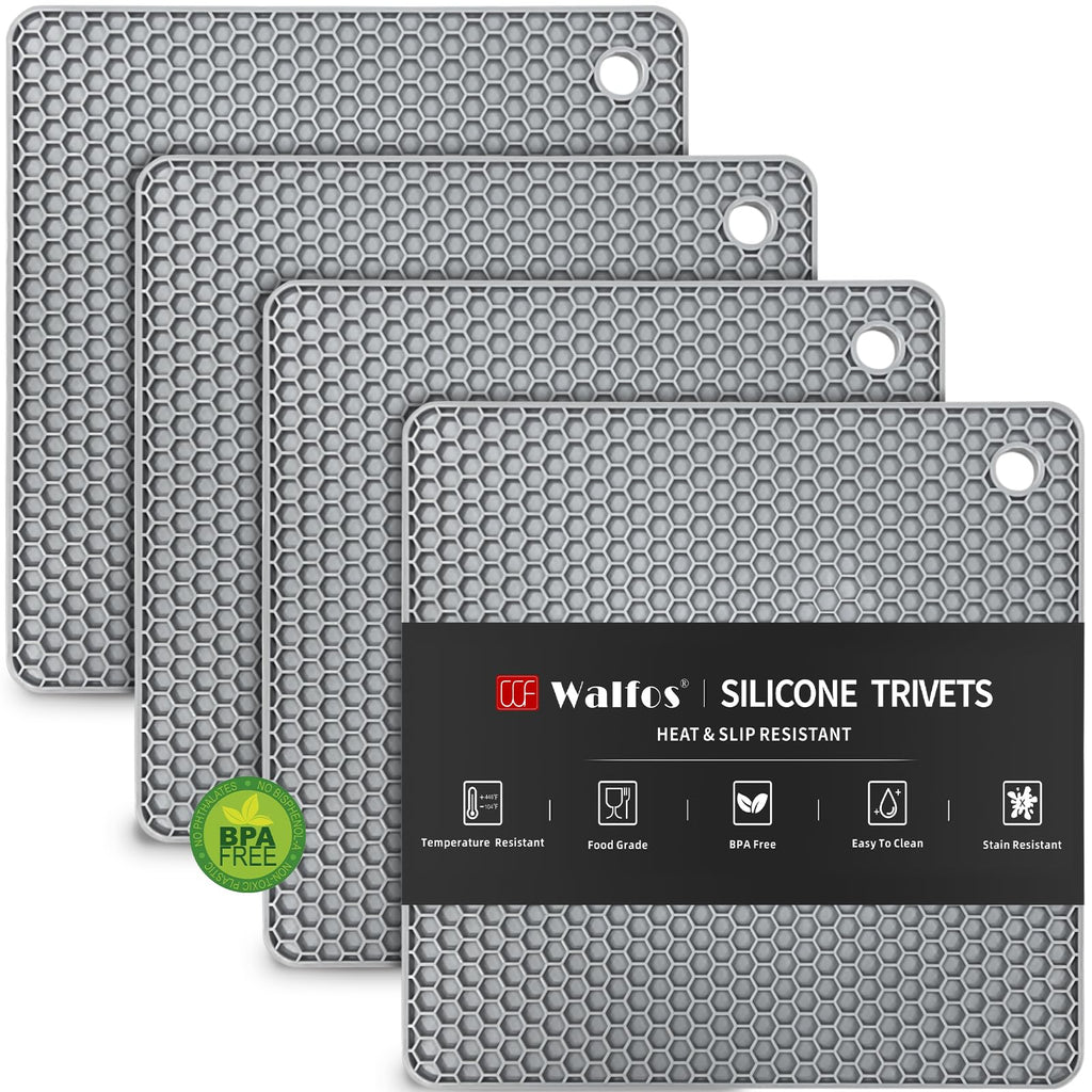 Heat-Resistant Silicone Trivet Collection