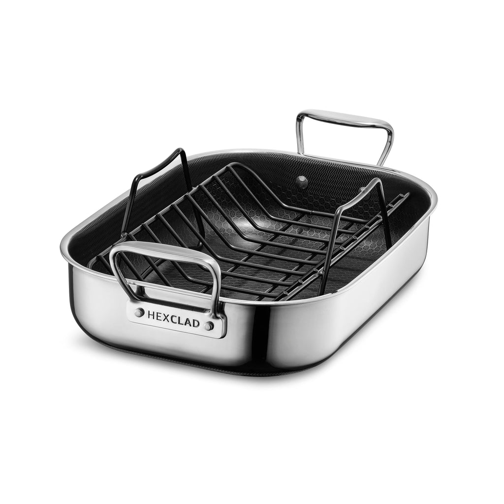 Hybrid Nonstick Roasting Pan with Rack