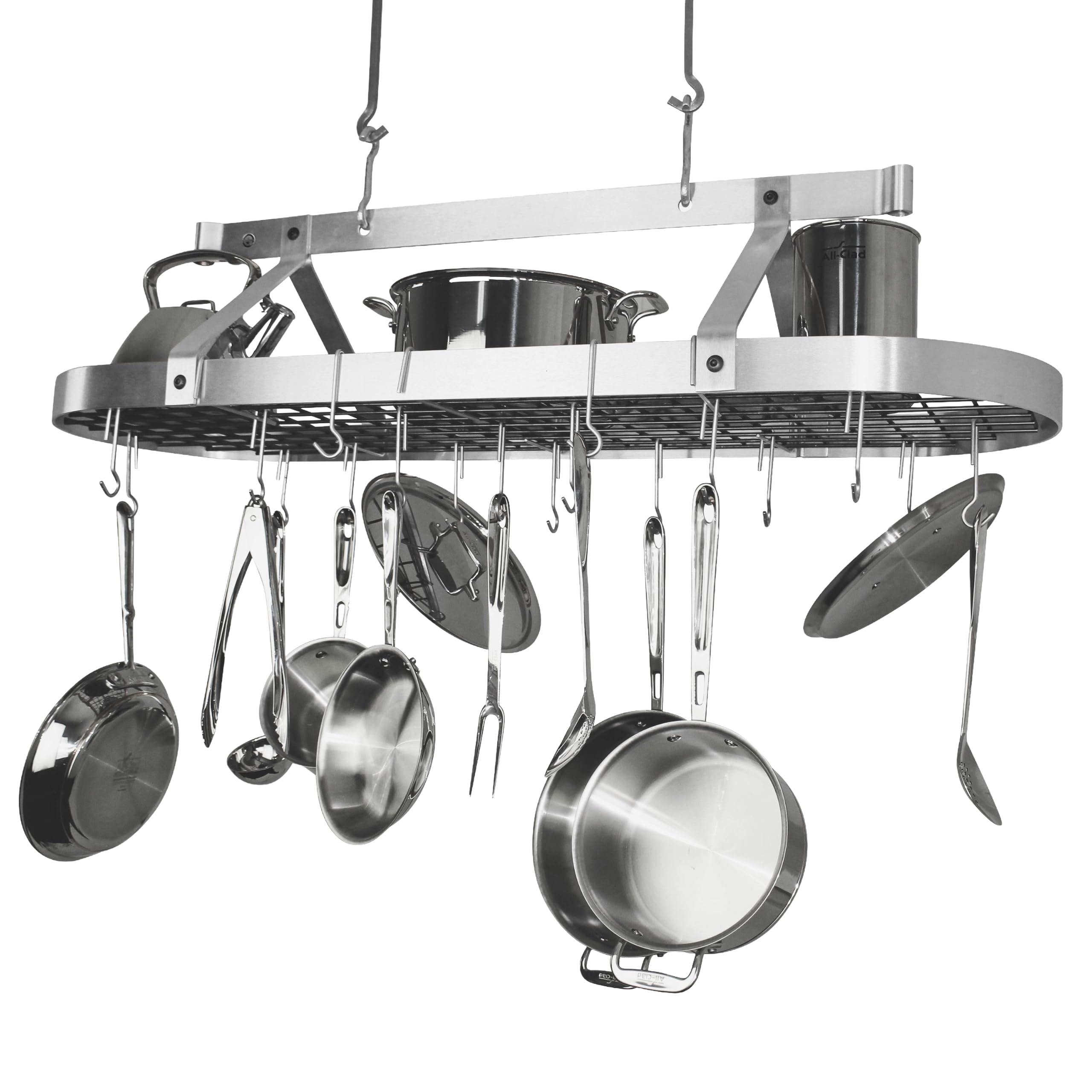 48-Inch Oval Ceiling Pot Rack