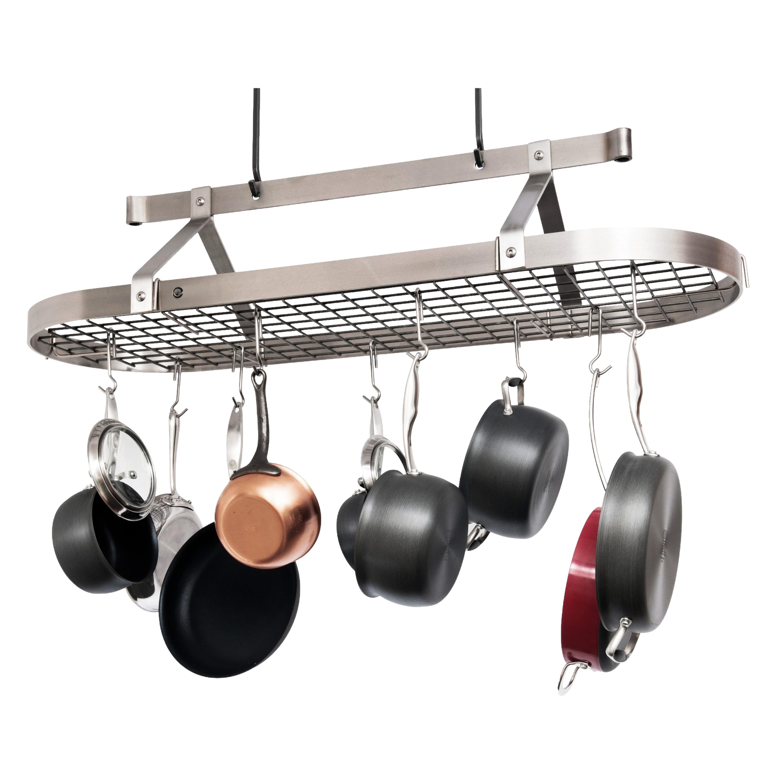 48-Inch Oval Ceiling Pot Rack