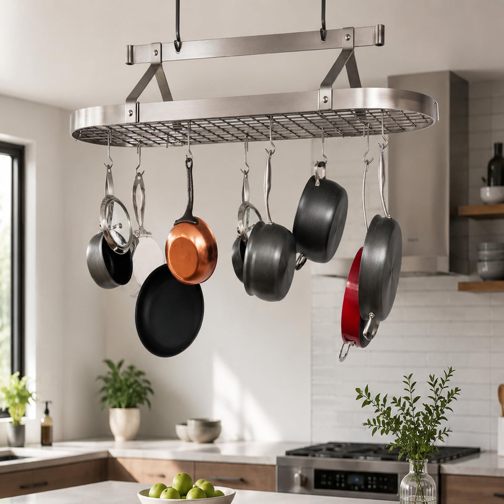 48-Inch Oval Ceiling Pot Rack