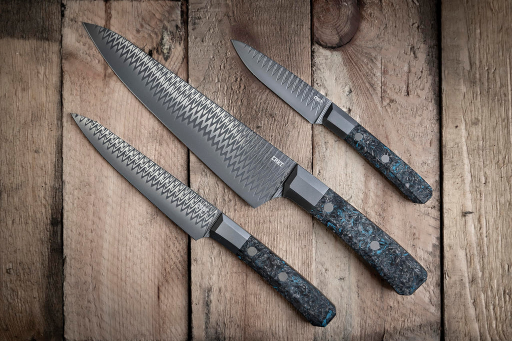 Damascus Utility and Chef Knife Collection